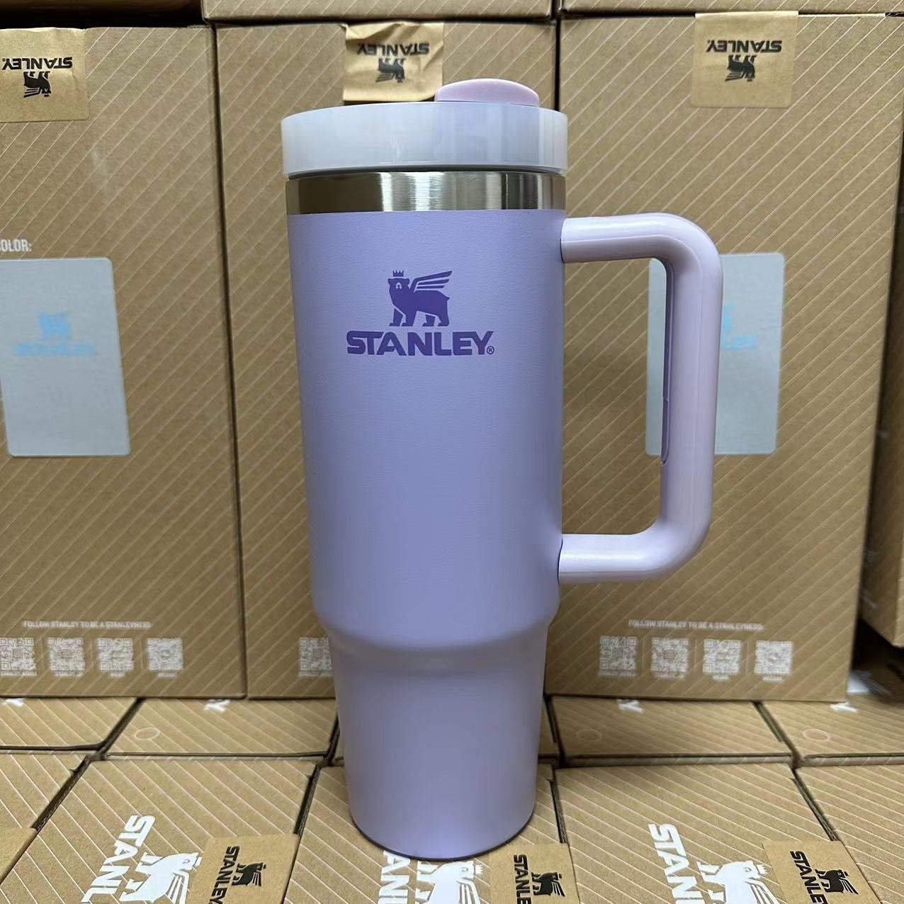 Stanley Tumbler with Handle Straw Lid
