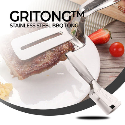 GriTong™ Stainless Steel BBQ Tong